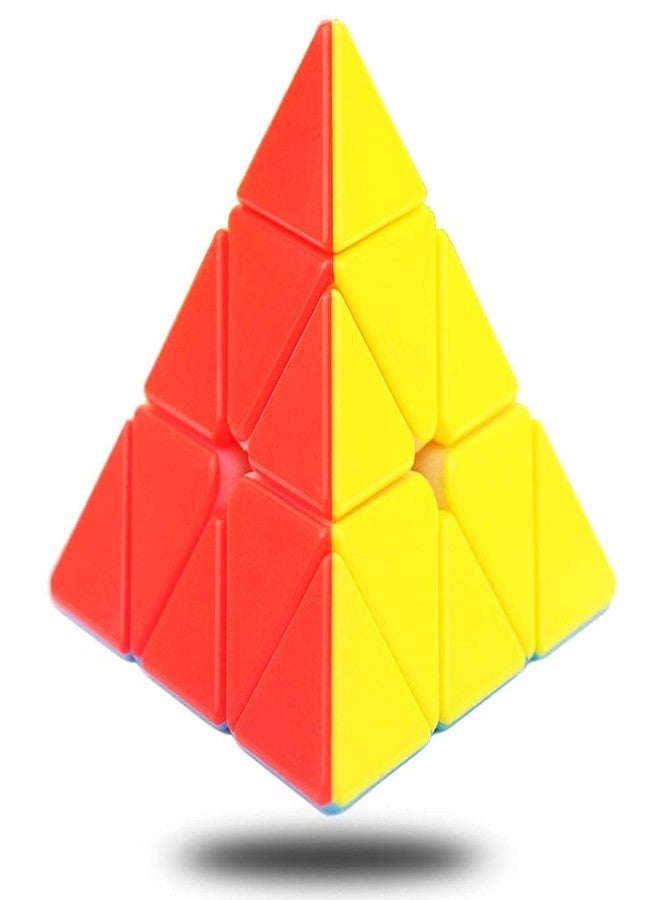 D ETERNAL Premium High Speed Stickerless Magic Cube Combo Set of 2x2 3x3 and Pyraminx Triangle Magic Cube Puzzle Toys for 14 Years and Up - Image 5
